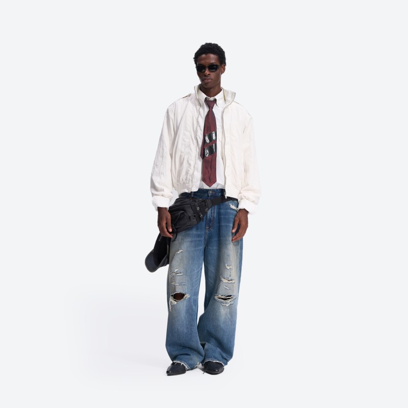 Distressed Baggy Denim Jeans